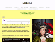 Tablet Screenshot of laurenmaul.org